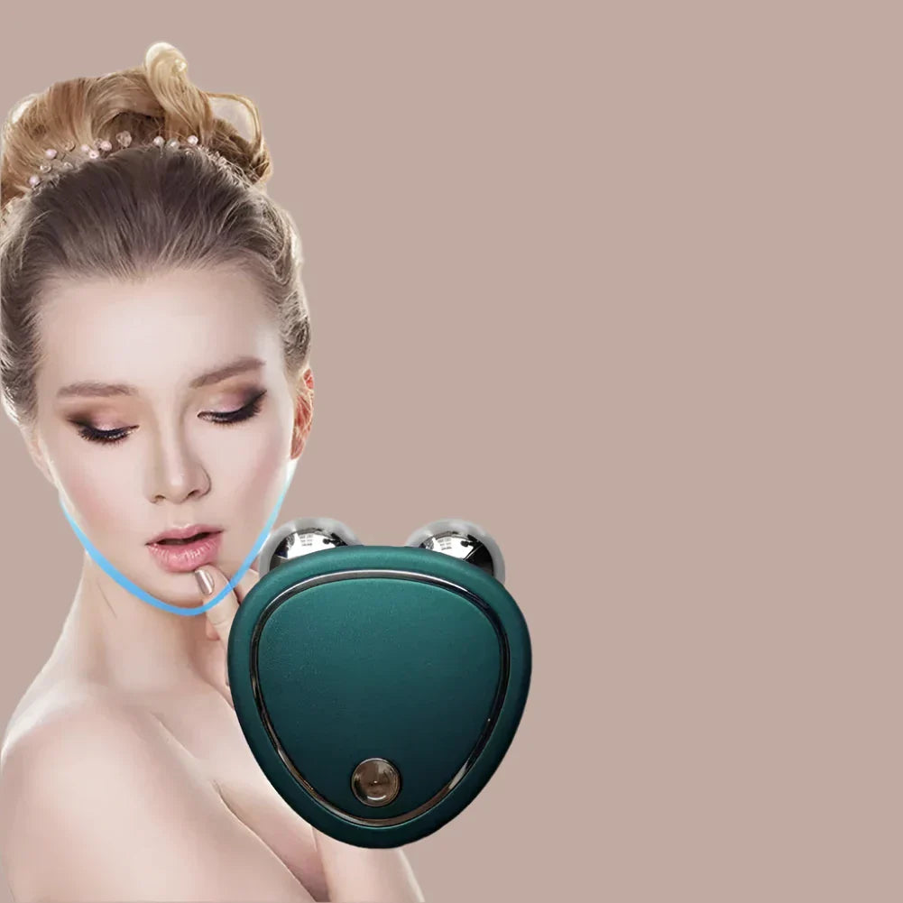GlowHeart | Contour Gesichtssculpting-Tool | Vibrationsmassage, USB-aufladbar & ergonomisch | Straffung, Glow & Pflege zuhause & unterwegs
