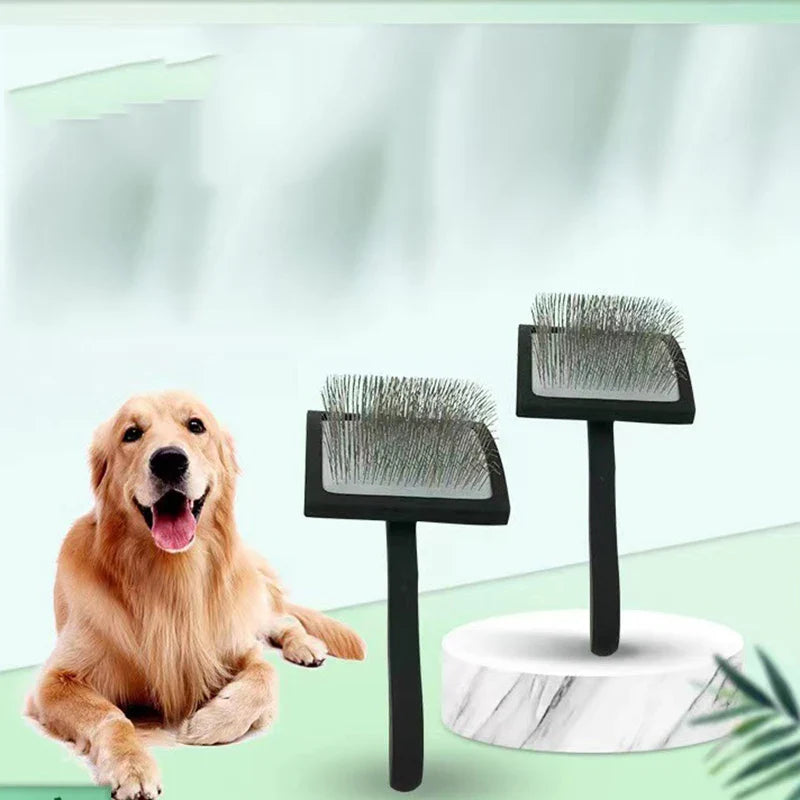 EcoPaws | Fellpflegebürste mit Holzgriff | Nachhaltig, ergonomisch & effektiv gegen Unterwolle | Für Hunde & Katzen mit mittlerem bis langem Fell