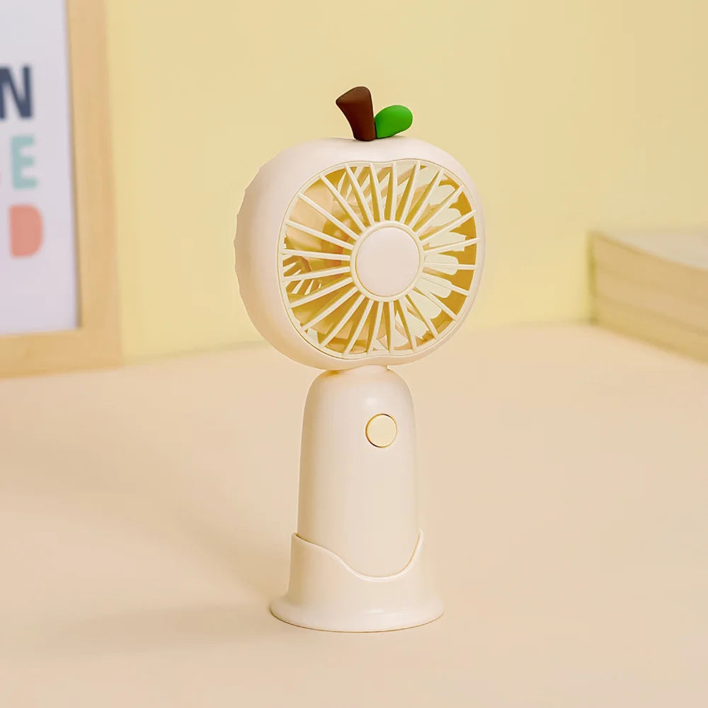 BreezeBerry | Handlicher Mini-Ventilator | USB-aufladbar & Leise | Für Büro, Schule & Unterwegs
