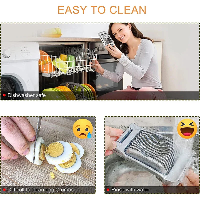 SlicePro Eierschneider | Präziser Schnitt | Edelstahldrähte | Multifunktional