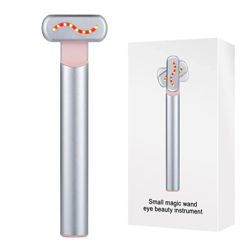 GlowVibe Pro | Anti-Aging Gesichtsmassagegerät | Rotlichttherapie, EMS Mikroströme & Vibration | Hautstraffung & Faltenreduktion