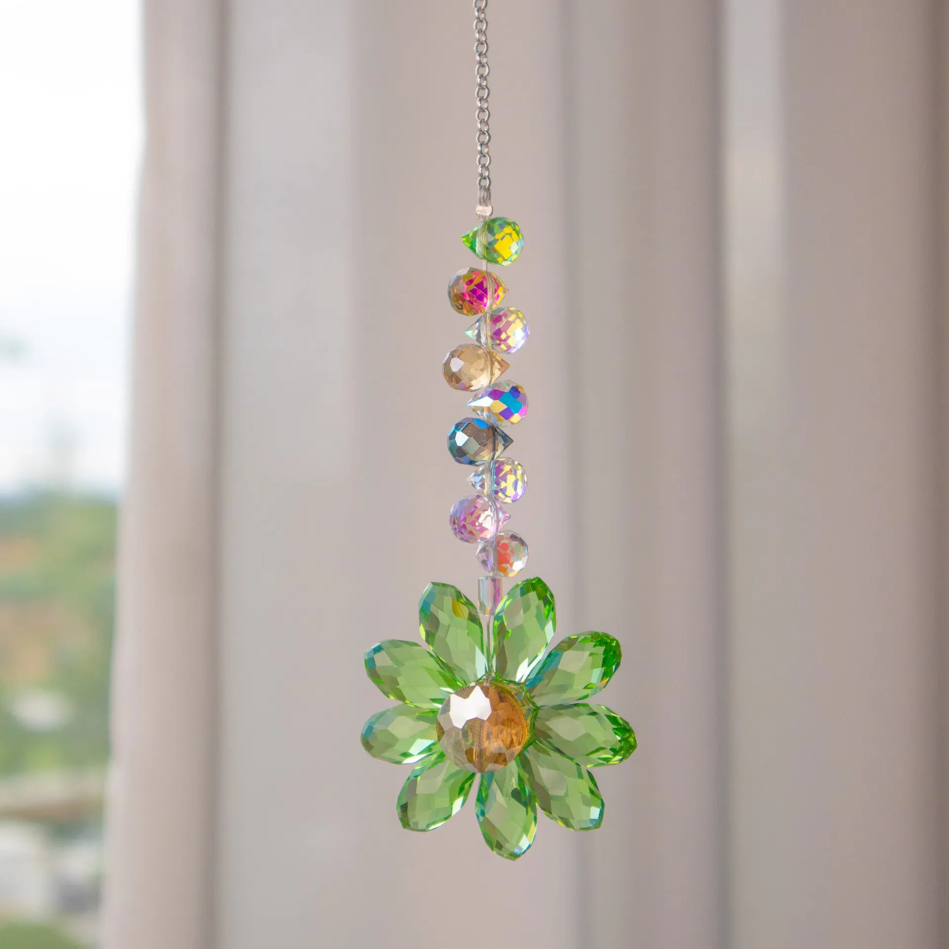 CrystalGlow | Kristall-Suncatcher | Regenbogenfänger | K9 Glas