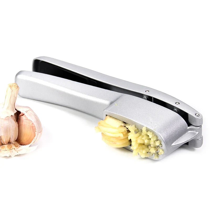 GarlicMaster DuoPress | 2-in-1 Knoblauchschneider & -presse | Integrierte Reinigungsbürste | Robustes Aluminium