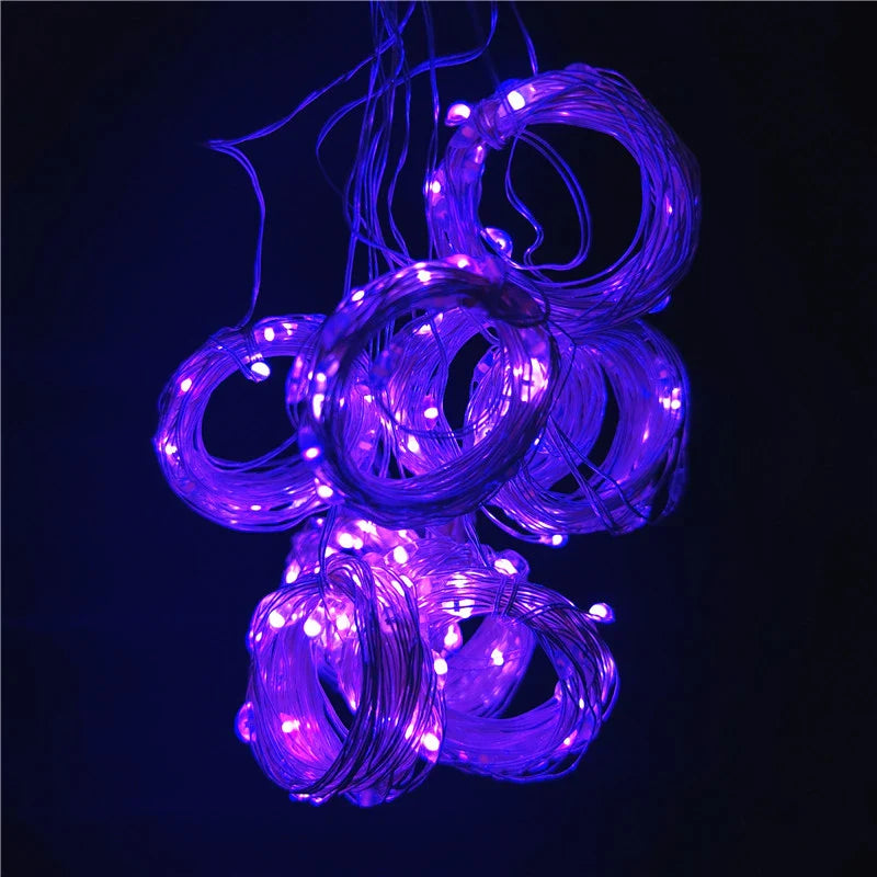LumiDrape LED-Vorhanglichter | USB-Betrieben & Fernbedienung | 8 Beleuchtungsmodi | 100 bis 600 LEDs | Warmweiß, Weiß, Mehrfarbig | Ideal für Weihnachts- & Partydekoration
