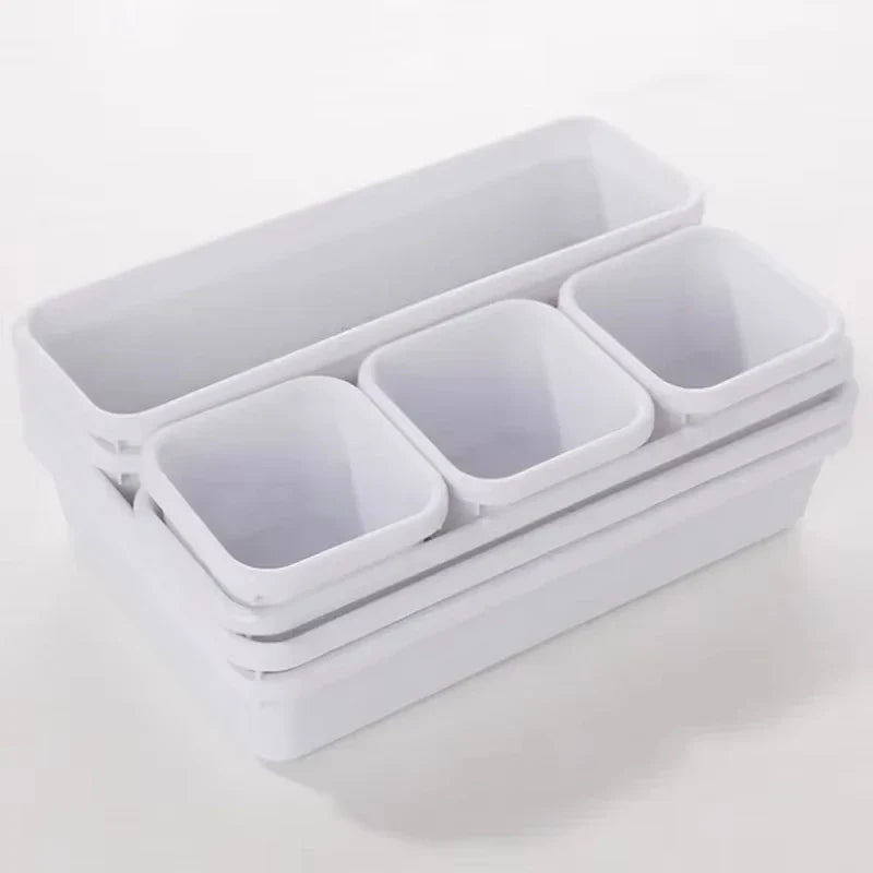 Organixo Schubladen-Organizer Set | 8-teilig | Modular & Stapelbar | BPA-frei