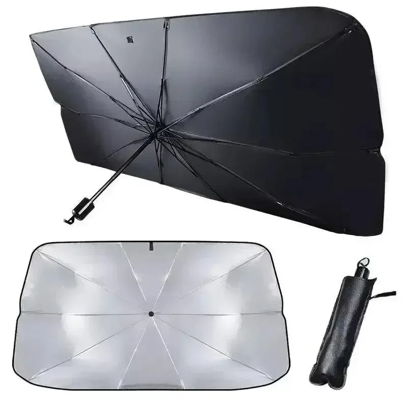 CooliShade Auto Sonnenschirm | UV-Schutz & Hitzeschutz | Faltbar | Für SUV & Kompaktwagen