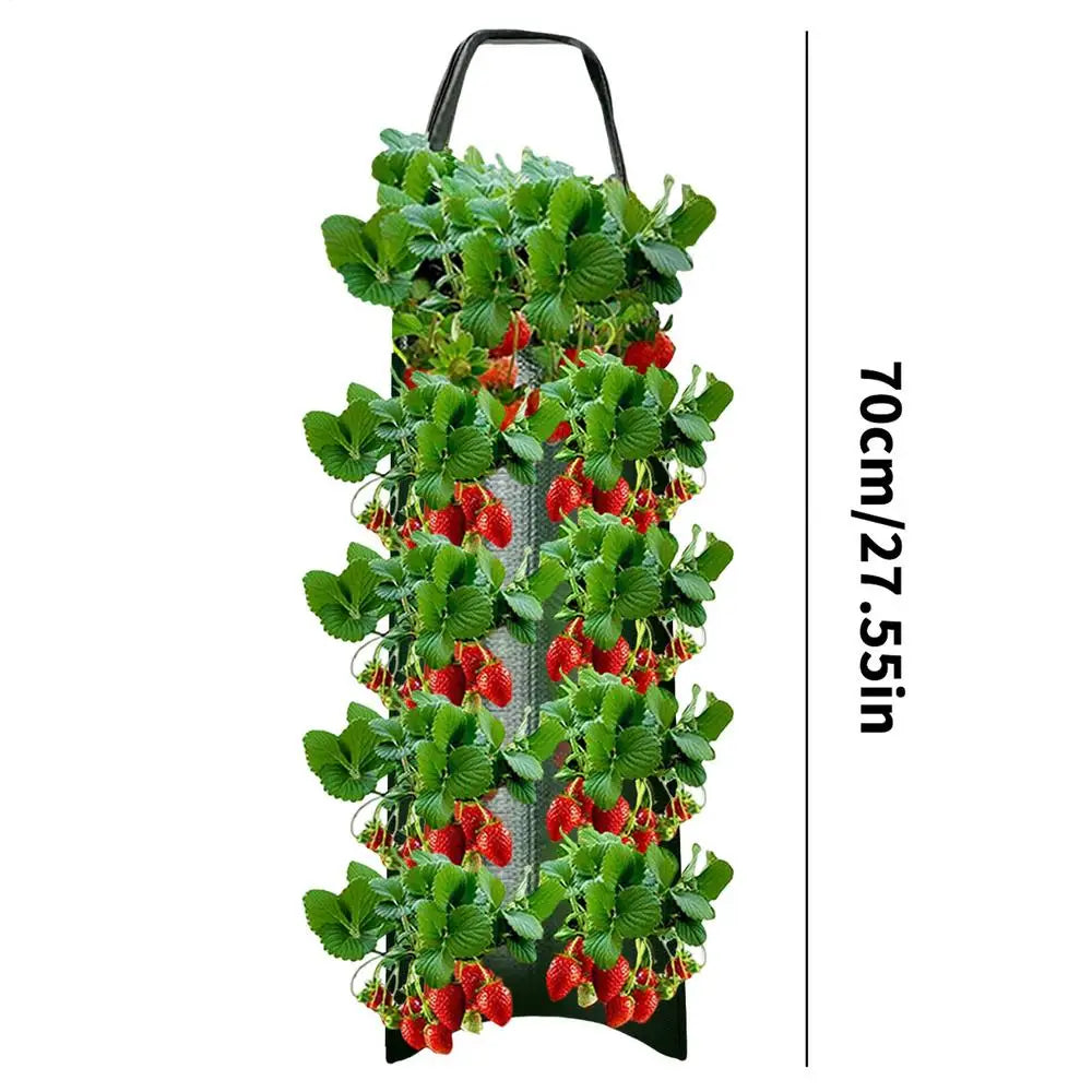 GreenGrow VertiBag | Hängende Pflanzentasche | Atmungsaktiv & Platzsparend | Für Balkon & Terrasse