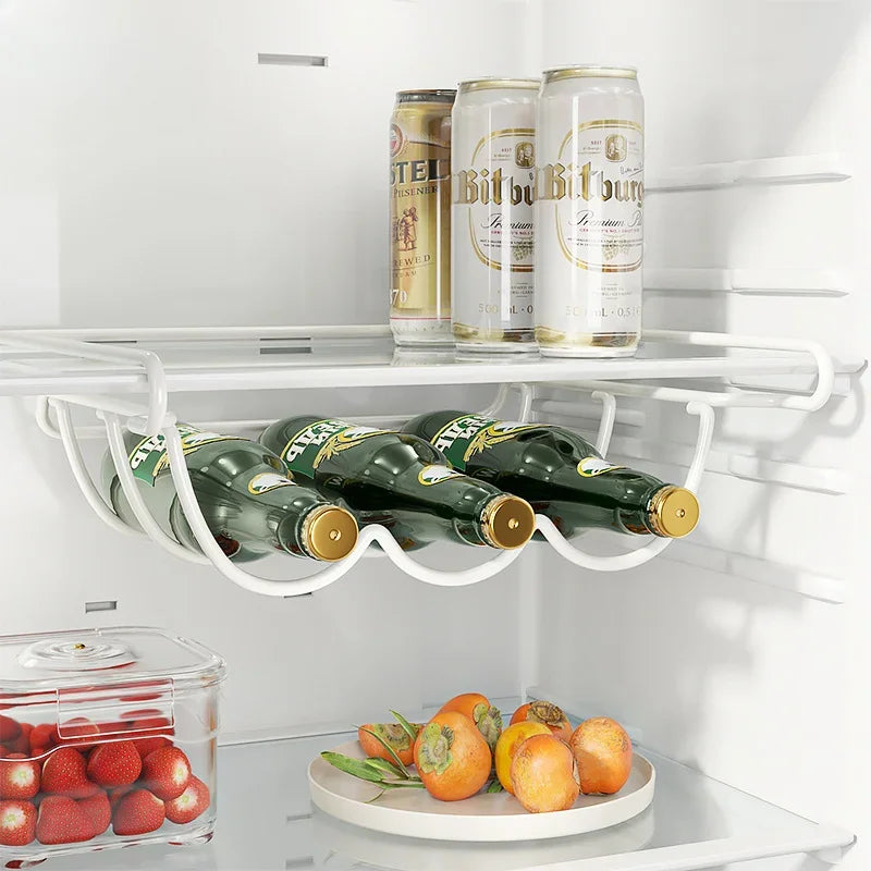FrigoFlex Flaschenregal | Rostfrei & Platzsparend | Für Kühlschrank und Küche