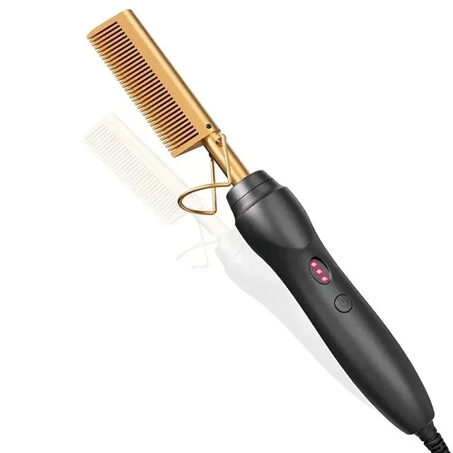 Haarevo 3Style | 3-in-1 Keramik Styling-Kamm | Für Glätten, Locken & Volumen | Nass- & Trockengebrauch