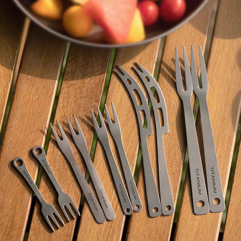 TitanFork | Titan-Fruchtgabeln | Ultraleicht & Langlebig | Vielseitig Einsetzbar