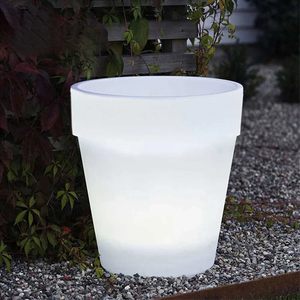 Lunaflare | Solar Blumentopf | LED Pflanzenbeleuchtung | Für Garten & Balkon
