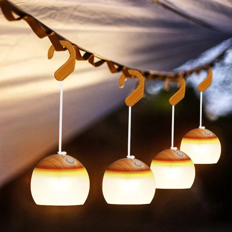 Campeluna | Retro LED-Campinglampe | Wiederaufladbar & Leicht | Für Outdoor & Zuhause