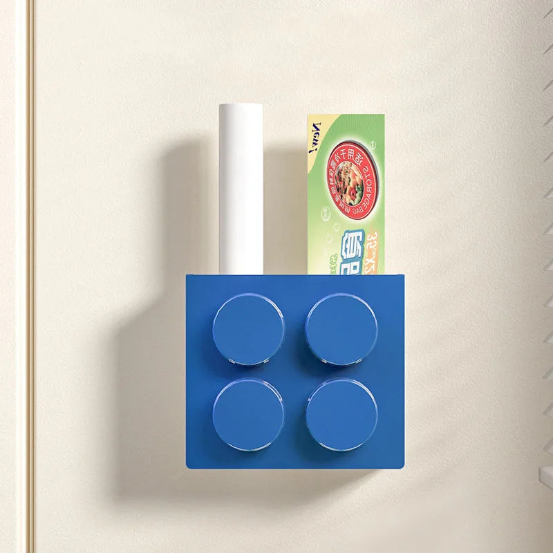 MagnaStore | Magnetische Aufbewahrungsbox | Für Kühlschrank & Tür | Mit Halterung für Frischhaltefolie