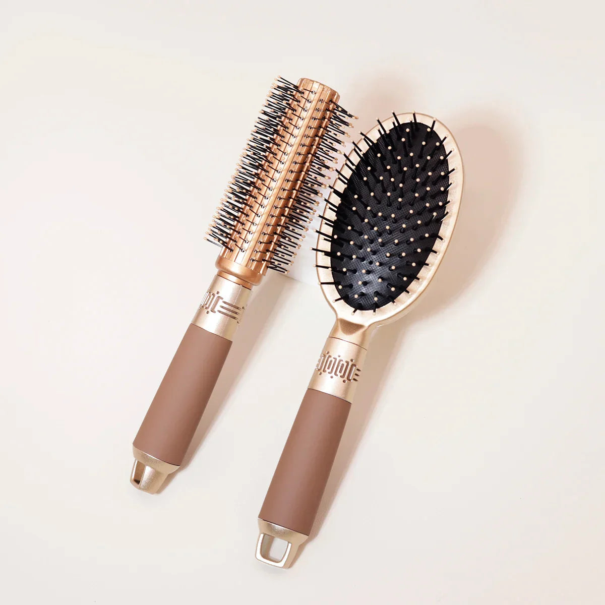WaveEase | Anti-Statik Paddle Brush | Airbag-Technologie, Kopfhautmassage, Frizzkontrolle | Für lockiges & welliges Haar