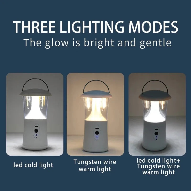 LumiTrail Solar Campinglampe | 3 Lichtmodi | IPX4 Wasserdicht