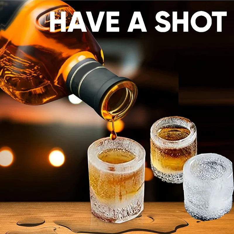 ChillShot Eiswürfelform | Schnapsglas-Design | Wiederverwendbar & Umweltfreundlich