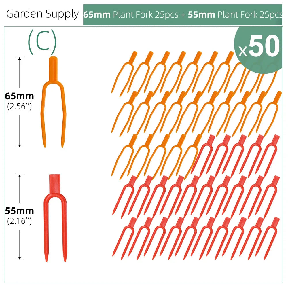 Plantigo Pflanzenfixierer Set | Stabile Pflanzenclips | Fördert gesundes Wachstum | Vielseitig im Garten einsetzbar | Wiederverwendbar & wetterfest