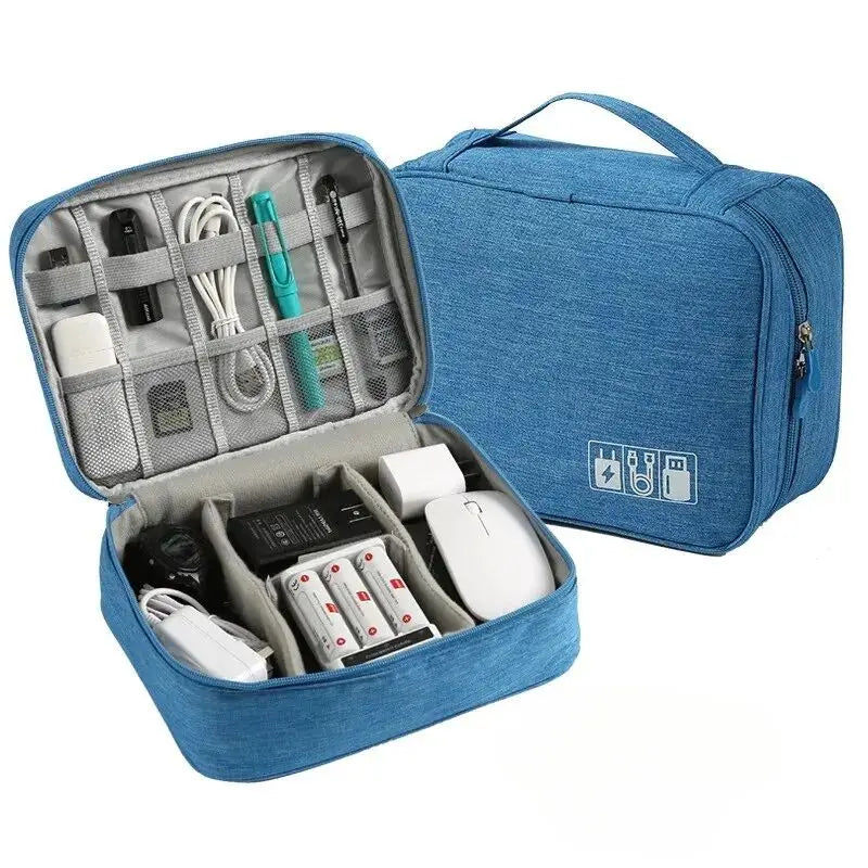 TascaFlex Organizer | Reise-Kabeltasche & Gadget-Case | Wasserabweisend & Vielseitig | Oxford-Gewebe