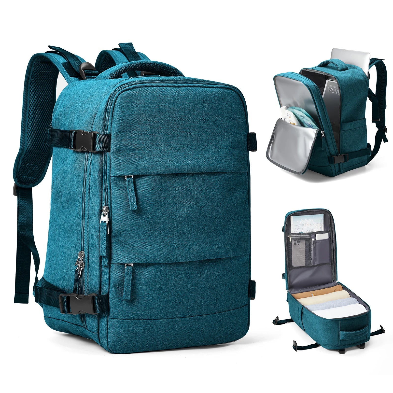 Trekvora Reiserucksack | Wasserdicht & Vielseitig | Laptopfach 15,6" | Nass-Trocken-Trennung