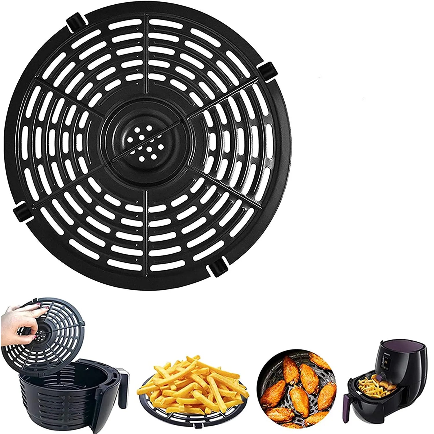 AirGrillPro | Ersatz Grillpfanne | Antihaft & Spülmaschinenfest | Für Airfryer Modelle