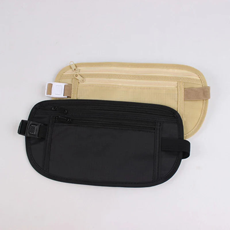 SafePack | Flache Gürteltasche für Reisen & Sport | Sicherheit & Komfort für Wertsachen | 26×13 cm