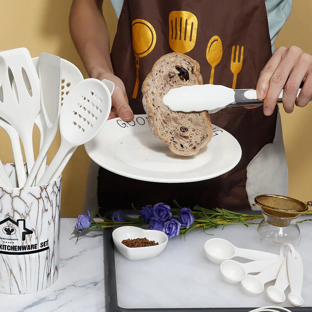 Rosellina | Küchenutensilien-Set | Silikon, BPA-frei, 18-teilig | Für stilvolles Kochen & Backen