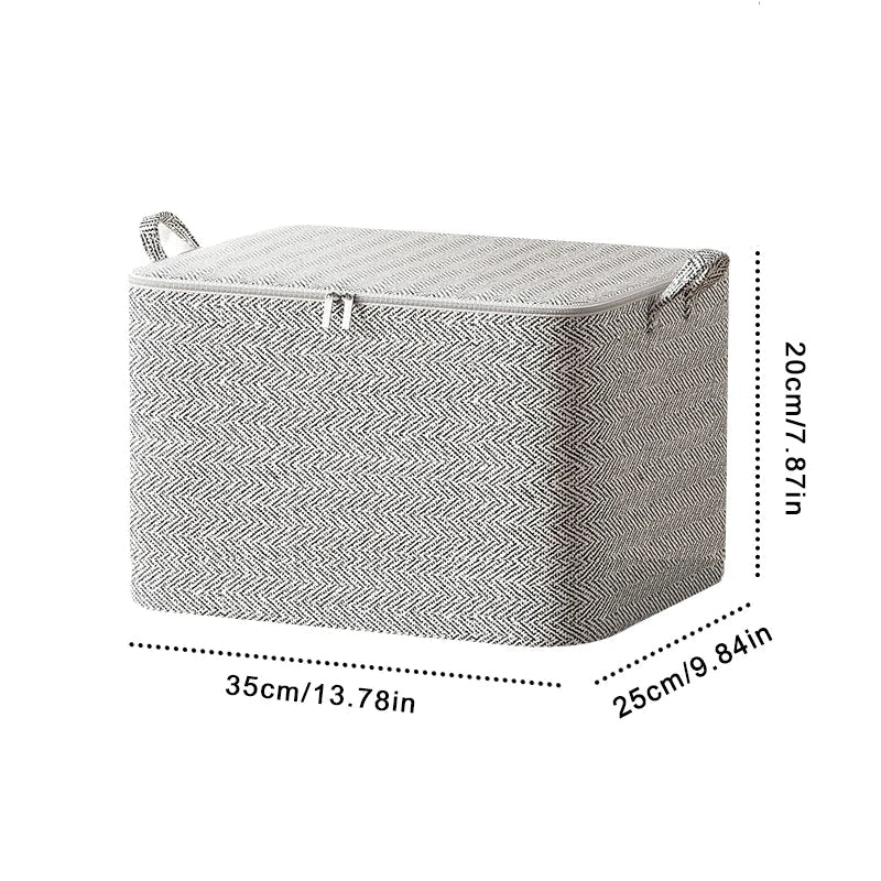 Storiva Faltbox Organizer | Sichtfenster & Reißverschluss | Staubdicht & Faltbar | Für Kleidung & Textilien