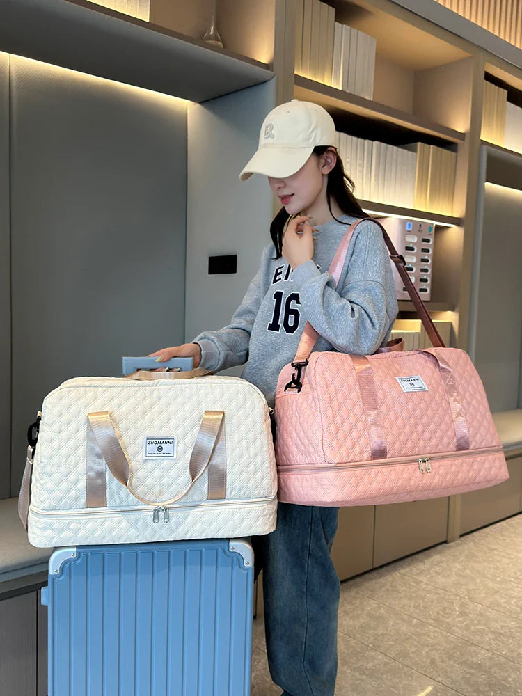TravelMate | Flexbag | Viel Stauraum & Praktische Aufteilung | Nassfach & Schuhfach Getrennt | Flugtauglich