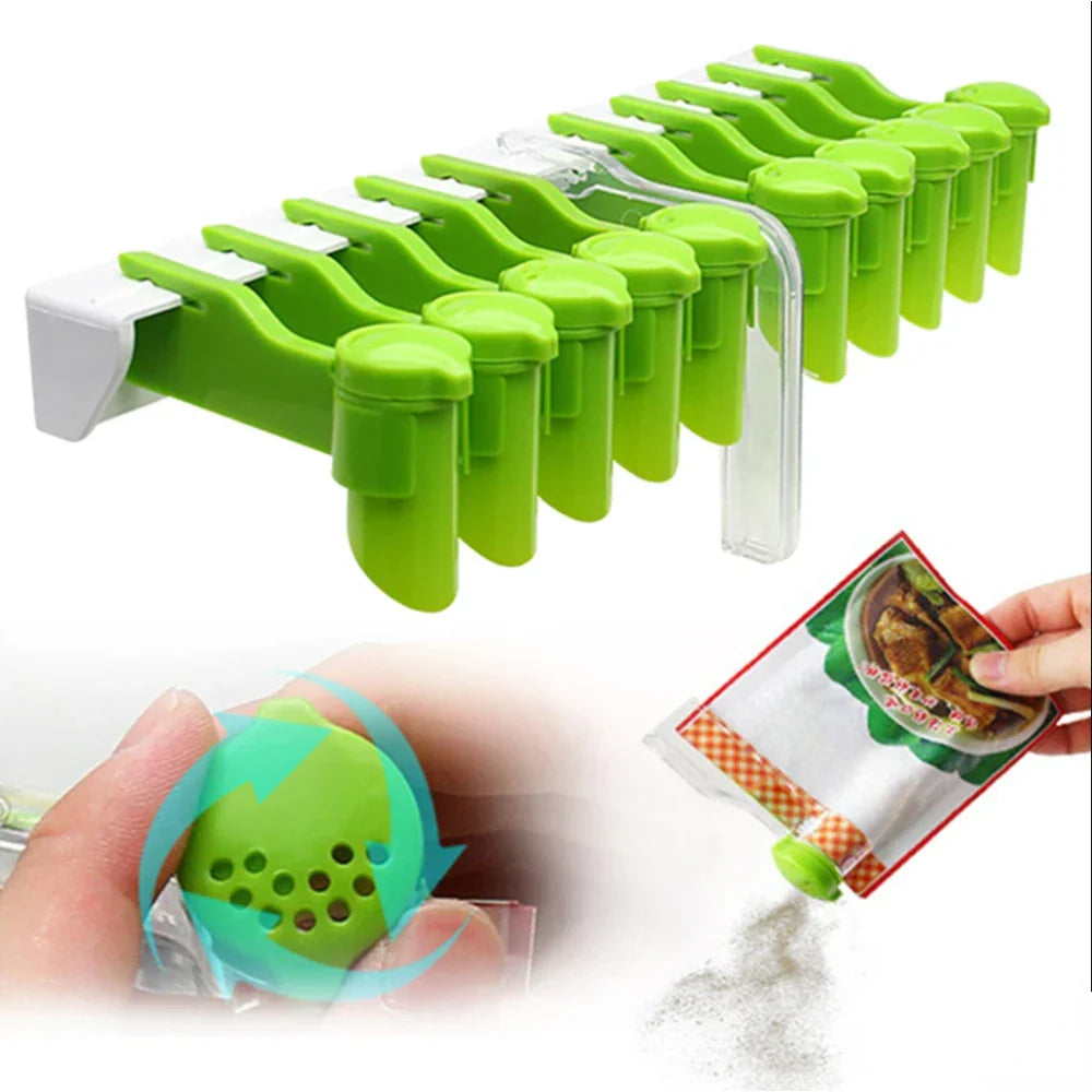 Clippure | Wand-Gewürzclips | Ohne Bohren | Mit Halteklammern | Für Tütchen, Saucen & mehr