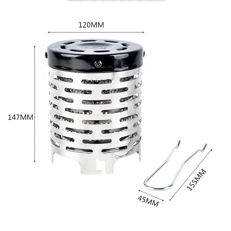 HeatMate | Mini-Gasheizer | Effiziente Wärmeverteilung | Hitzebeständiger Edelstahl