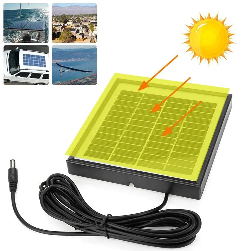 SunVolt 5W 12V Solar Ladepanel | Kompakt & Wasserdicht | Vielseitig Einsetzbar