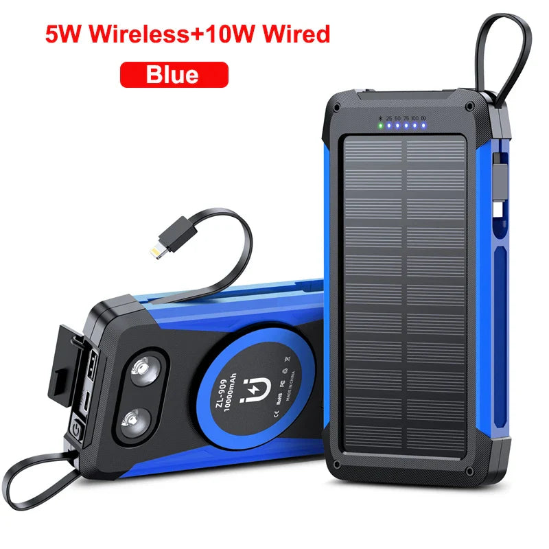 SolarMax Charge | Powerbank mit Solarpanel | Magnetisches Wireless Charging