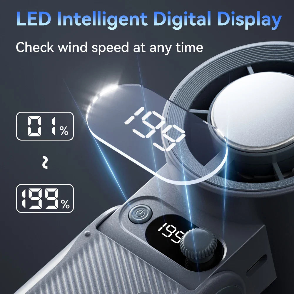 Frozano CoolFlex | 3-in-1 Ventilator | Tragbar & Halsfreundlich | LED-Display | Bis 25 Std Laufzeit