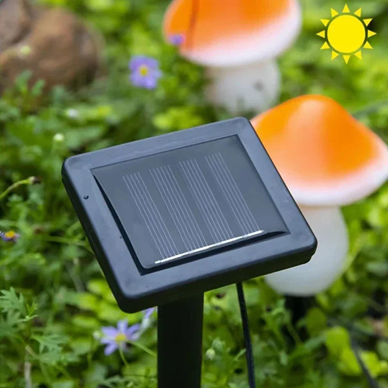 GlowShroom | 3er-Set Solar-Pilzleuchten | Warmweißes LED-Licht | Für Garten, Terrasse & Hochzeiten