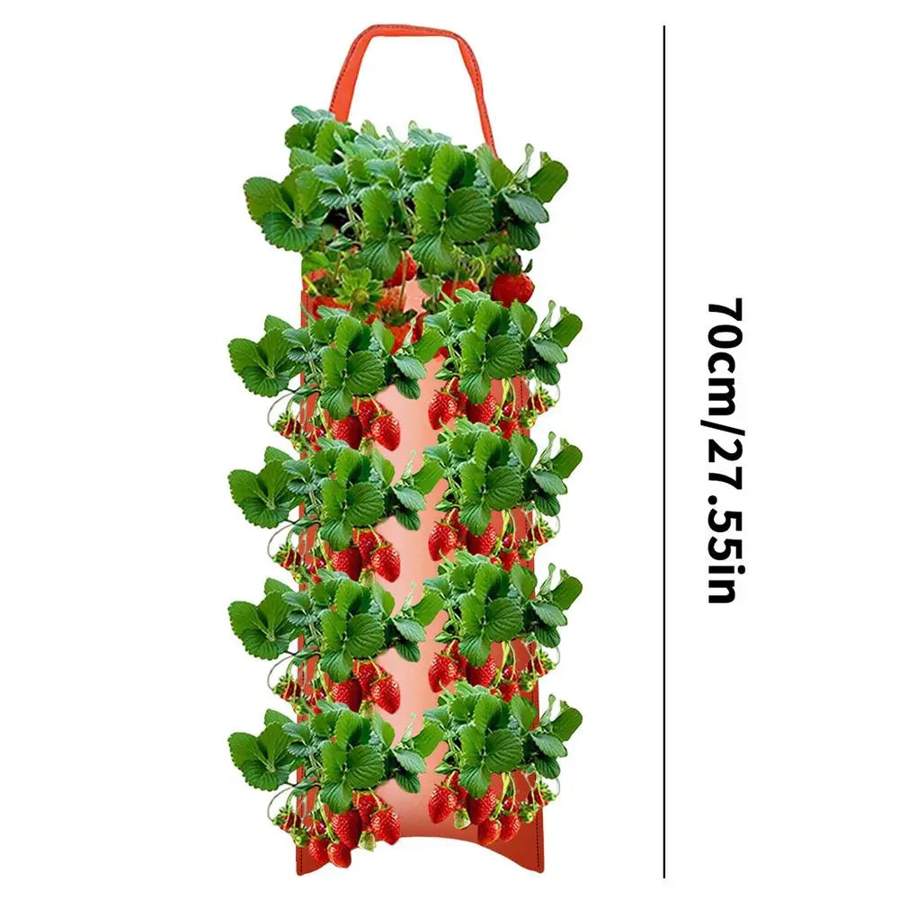 GreenGrow VertiBag | Hängende Pflanzentasche | Atmungsaktiv & Platzsparend | Für Balkon & Terrasse