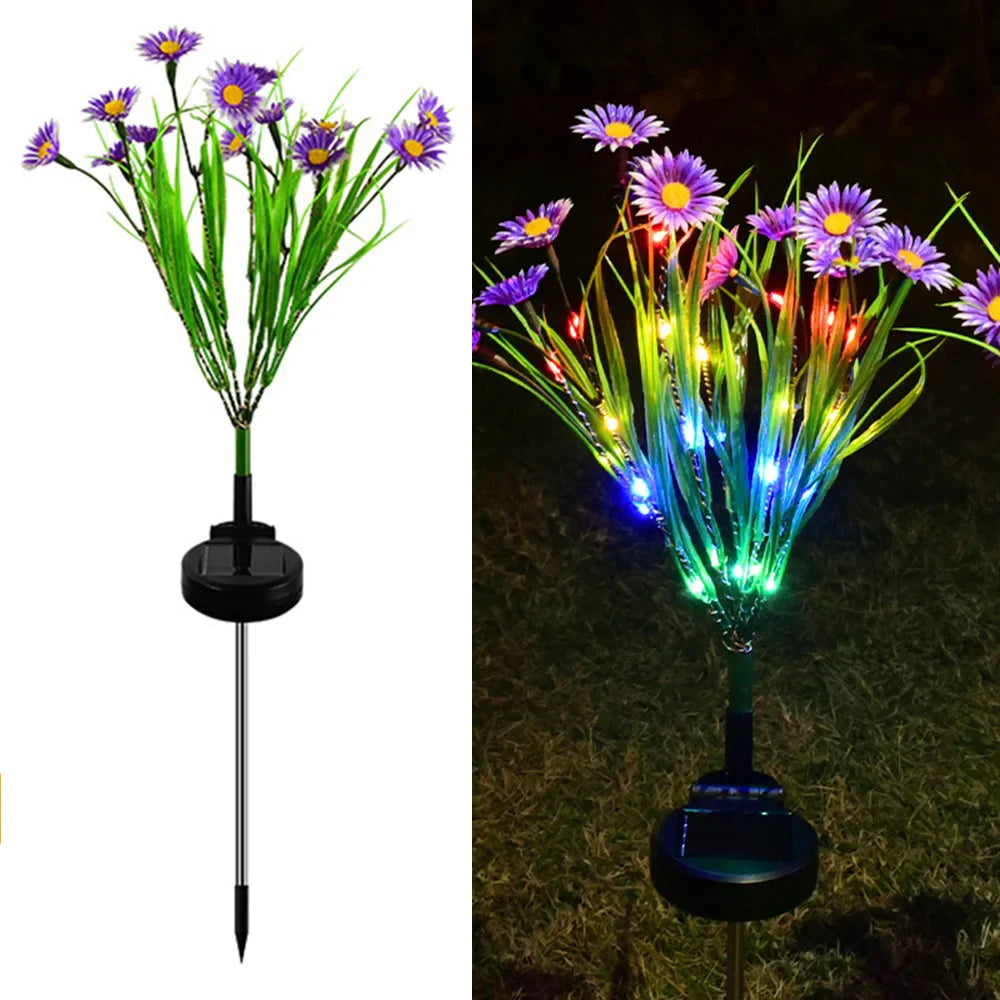 FloraLight Solar Gänseblümchen-Leuchte | Wetterfest & Effizient | Automatischer Betrieb