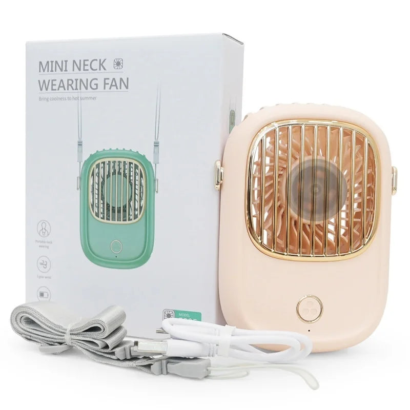 CoolBreeze AeroLynx | Mini-Ventilator | 3-in-1 Tragbar | Wiederaufladbar & Kompakt
