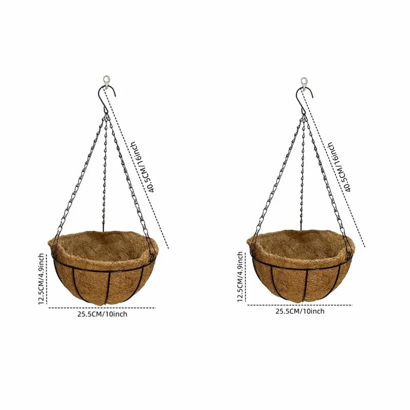 TropiPot | Hängekorb aus Kokosfaser | Robust & Wetterfest | Ideal für Pflanzen