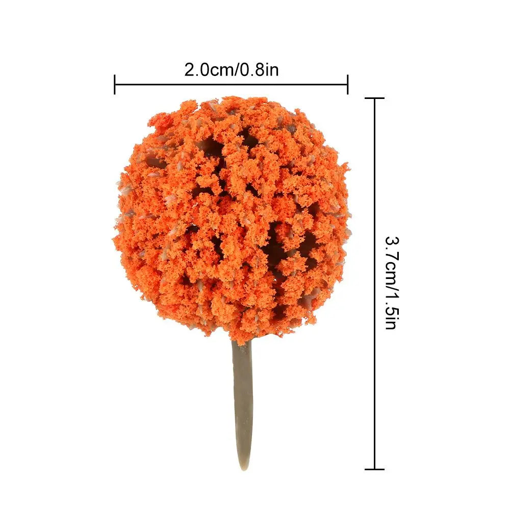 Floranimo Mini Bäume | 10er Set | Bunt & Realistisch | Für Modelle & Dioramen | Flexible Deko-Idee