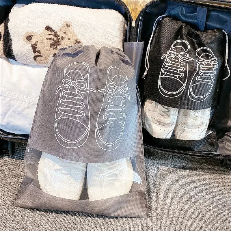 ShoePort Schuhaufbewahrung | Wasserabweisend & Tragbar | Für Reise & Zuhause | Vliesstoff + PVC