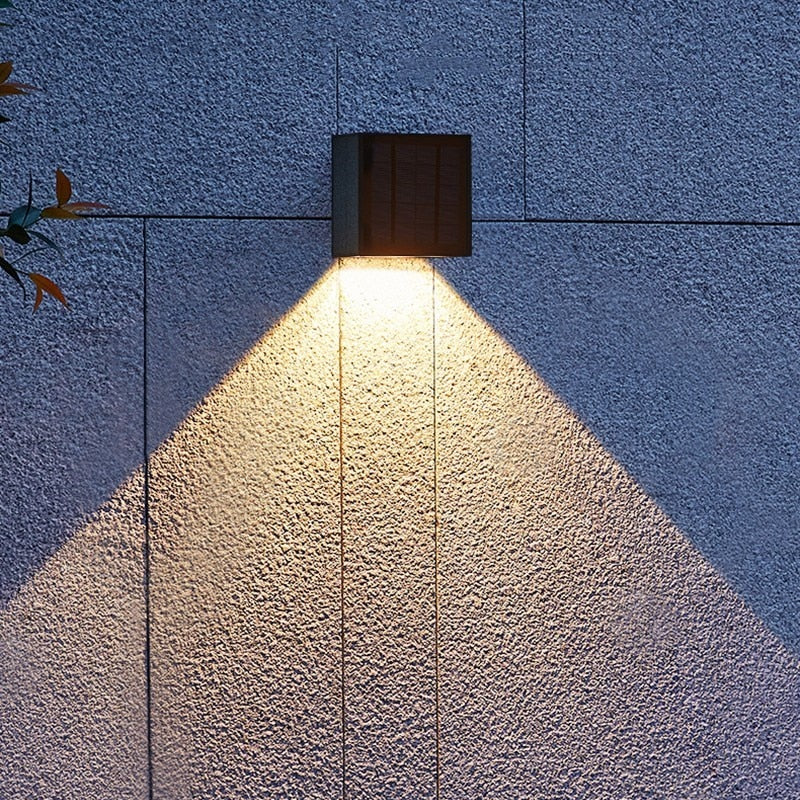 SolaVive EdgeLight | LED Solar-Wandleuchte Für Außen | Dämmerungssensor | Wetterfest IP65 | Warm- & Kaltweiß | Modernes Design Ohne Kabel