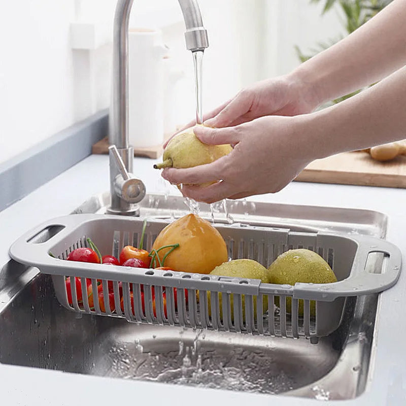 Spülmeister FlexRack | Ausziehbarer Spülkorb | Platzsparend & Robust | Grau