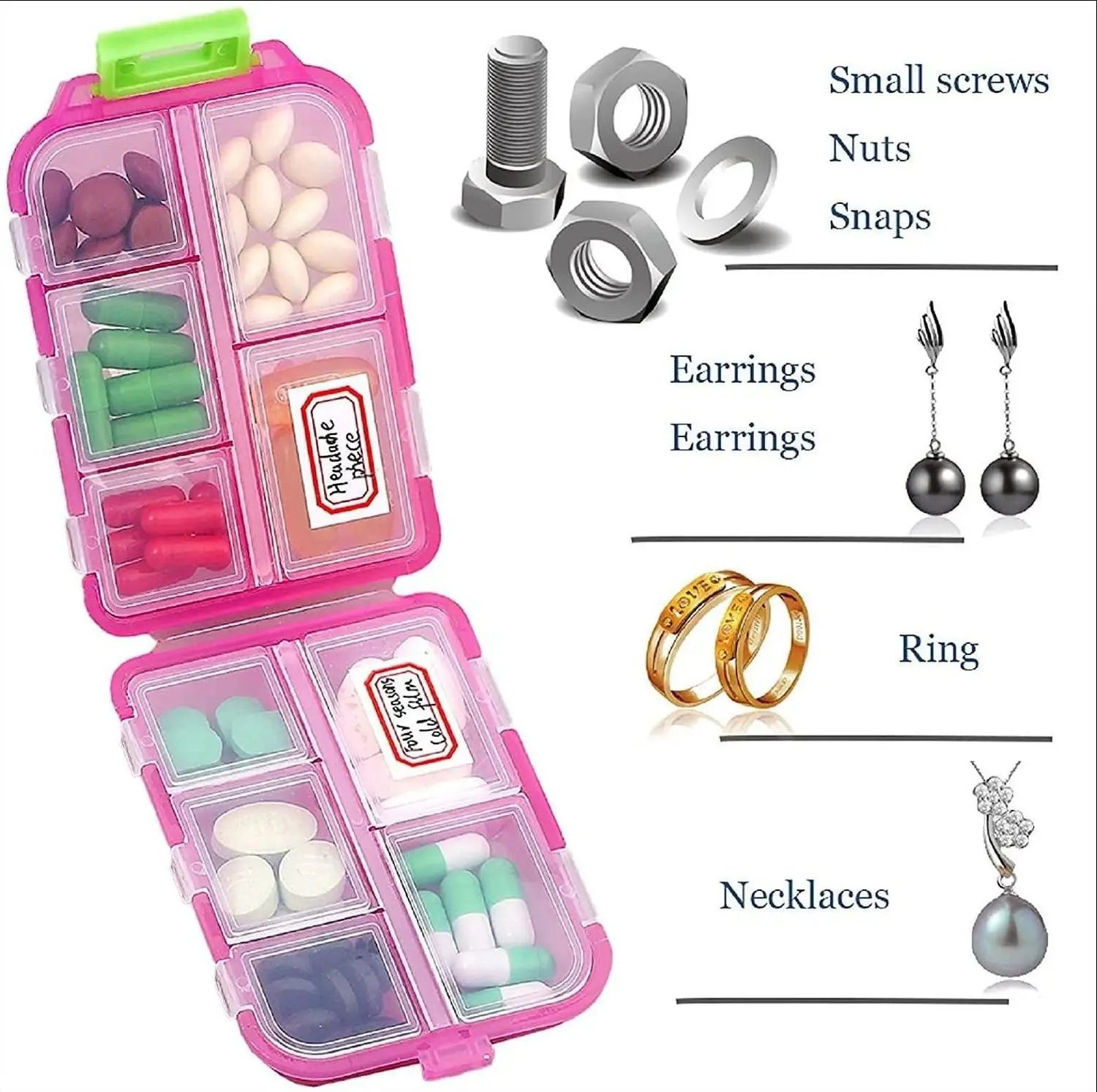PillSafe Reise-Pillendose | Kompakt & Auslaufsicher | BPA-frei