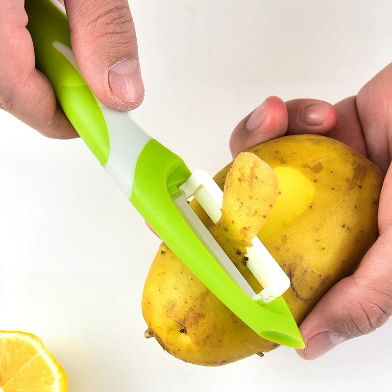 VegaPeel | Gemüseschäler | Edelstahlklinge & ergonomischer Griff | Obst & Gemüse