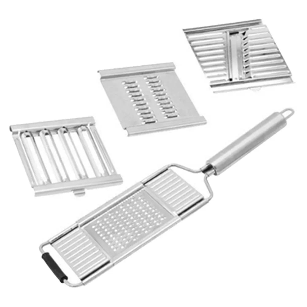 FlexiSlicer | 4-in-1 Multifunktion | Edelstahlklingen | Rutschfester Griff | Kompakt & Platzsparend