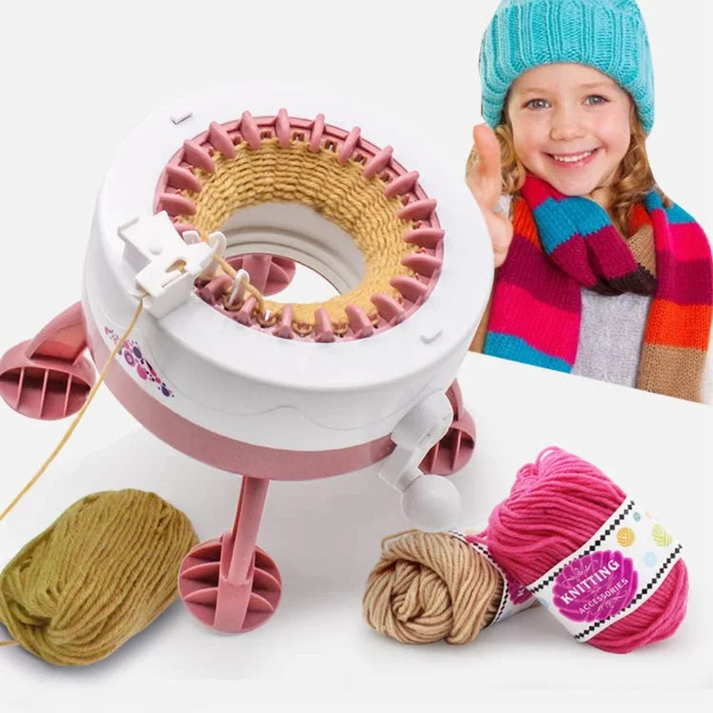 KnitMaster | Strickmaschine Manuell | Schnell & Einsteigerfreundlich | Mit Zubehör