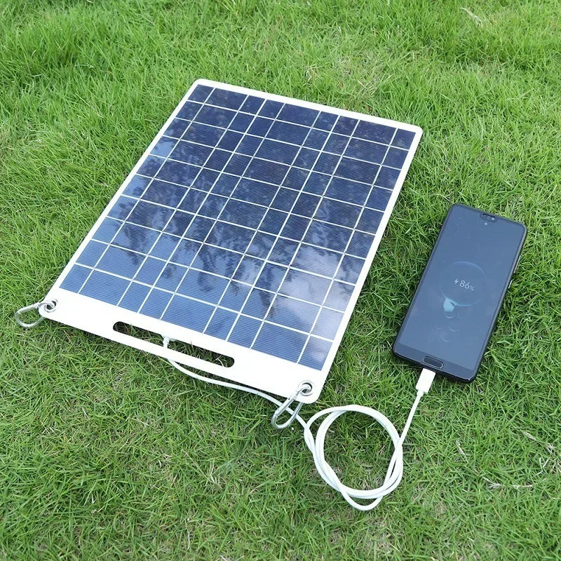 SolaraTech 100W Solarpanel | Dual USB-Ausgänge | Wasserdicht & Outdoor-geeignet