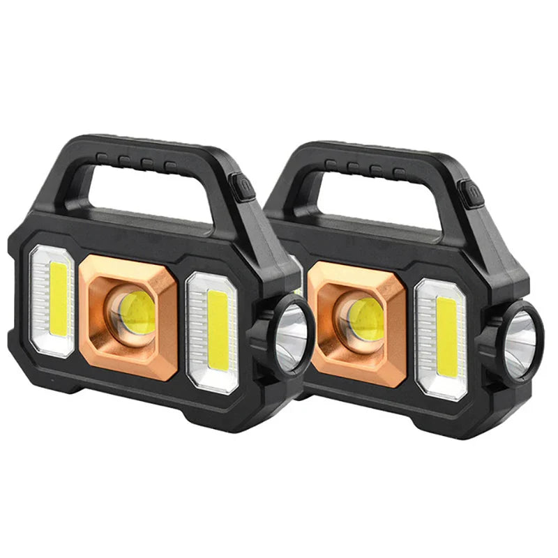 LumaPower Pro 2205 | Multifunktionale LED-Lampe | Solar & USB Ladeoption