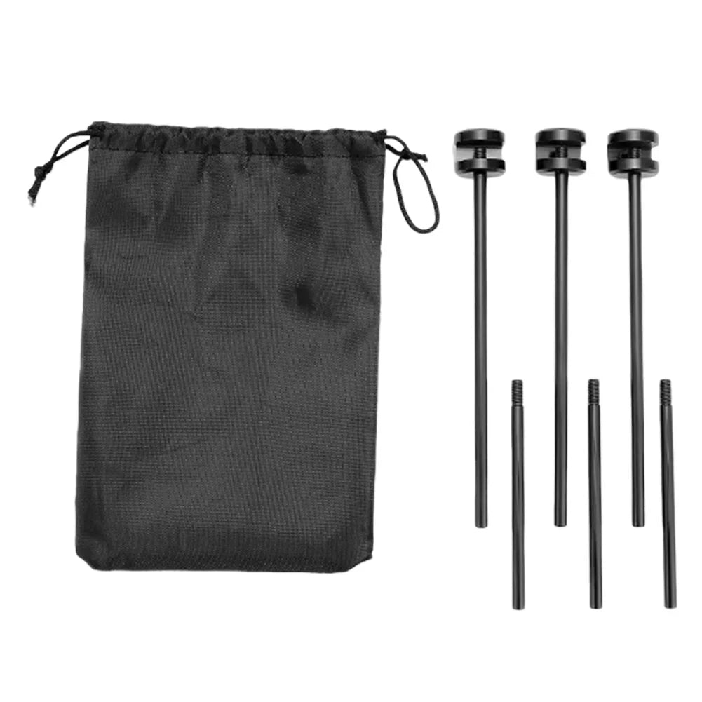 CampMaster Dreibein Grill Stativ | Faltbar & Höhenverstellbar | Stabil & Flexibel | Edelstahl