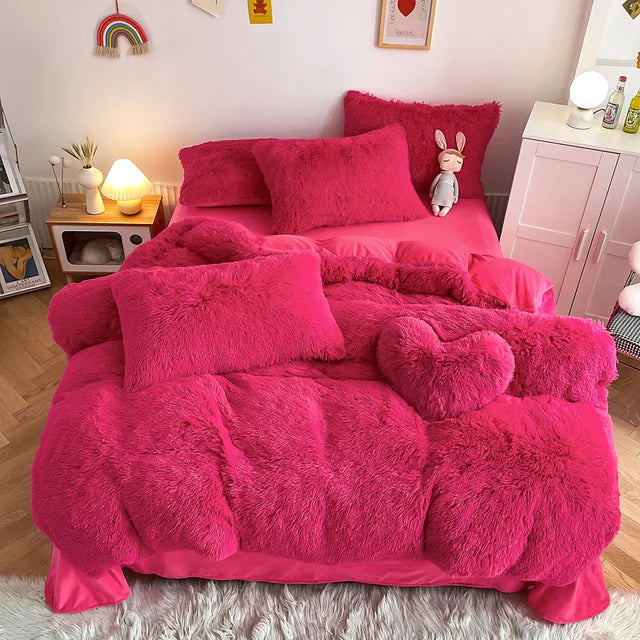 50% RABATT | SoftCloud - Bettbezug + 2Pcs Kissenbezüge Flauschige Bettwäsche Set [Letzter Tag Rabatt]